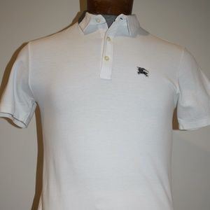 NWOT BURBERRY WHITE POLO SHIRT MEDIUM